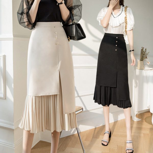 Irregular High Waist Skirt